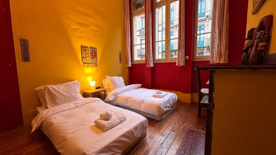 Bed, Photo of the whole room, Bedroom, towels, wardrobe