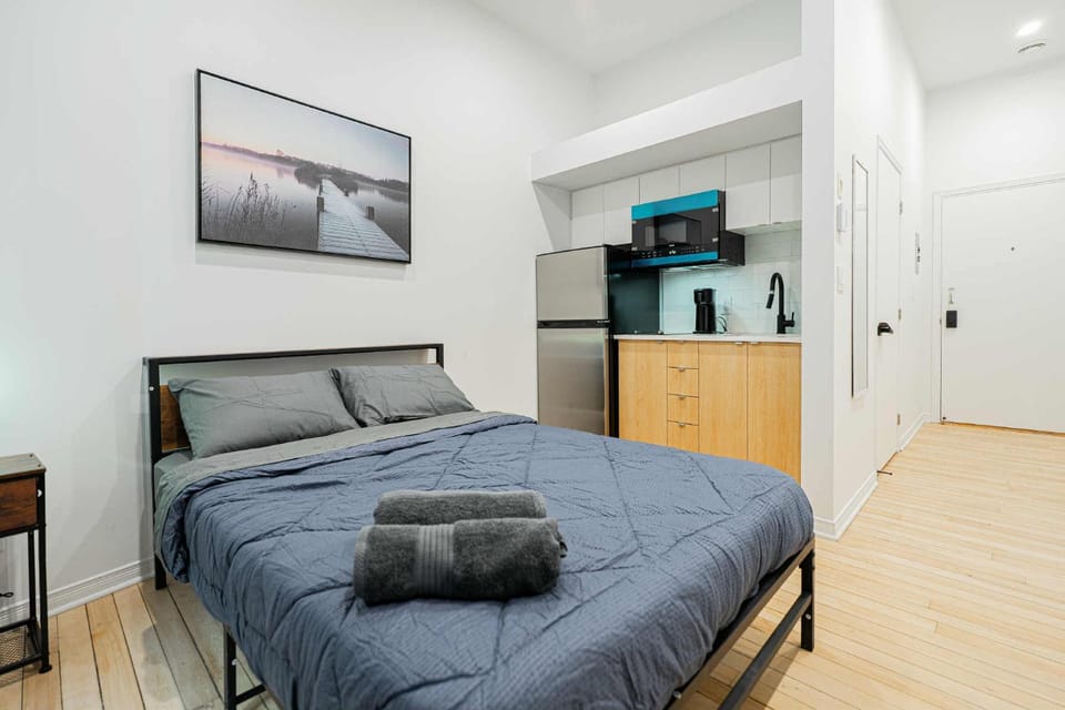 Cozy Studio Near Downtown Montreal with Parking Apartment in Laval