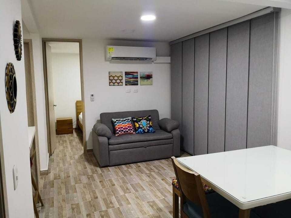 Living room, air conditioner