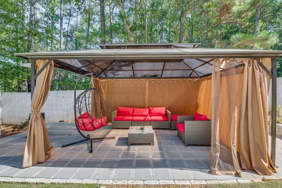 Theater Room + Gazebo: Luxury Retreat in Ellenwood House in Georgia