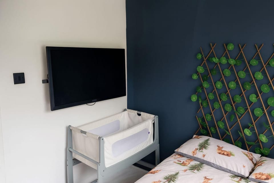 Bed, TV and multimedia, Photo of the whole room, Bedroom