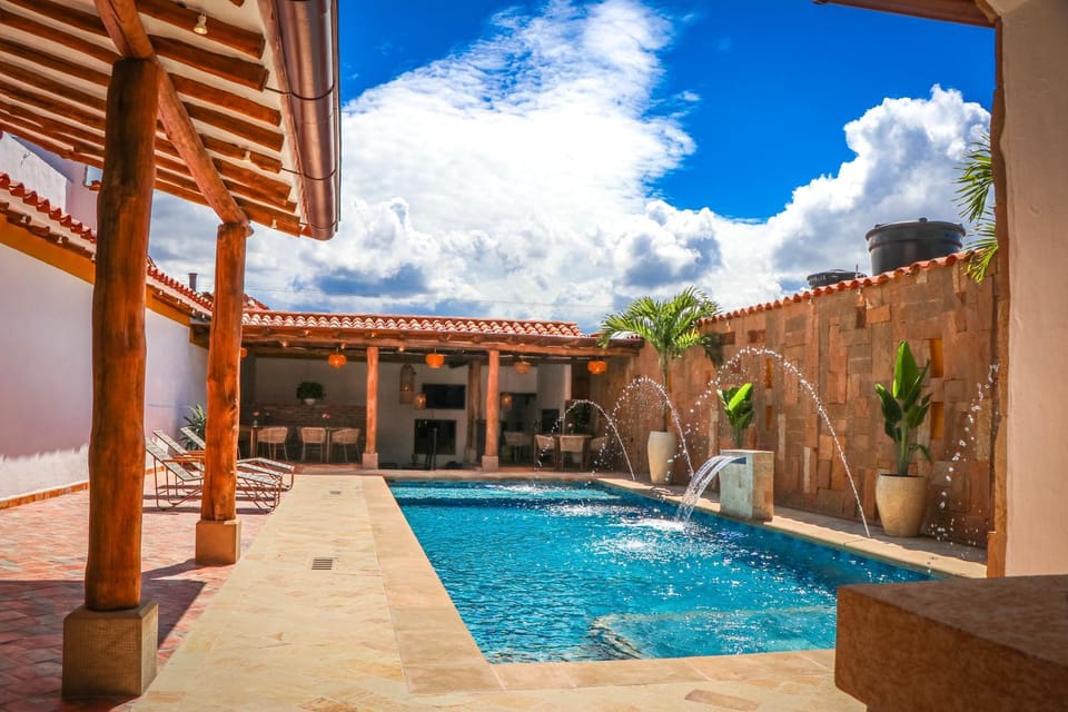 Pool view, sunbed