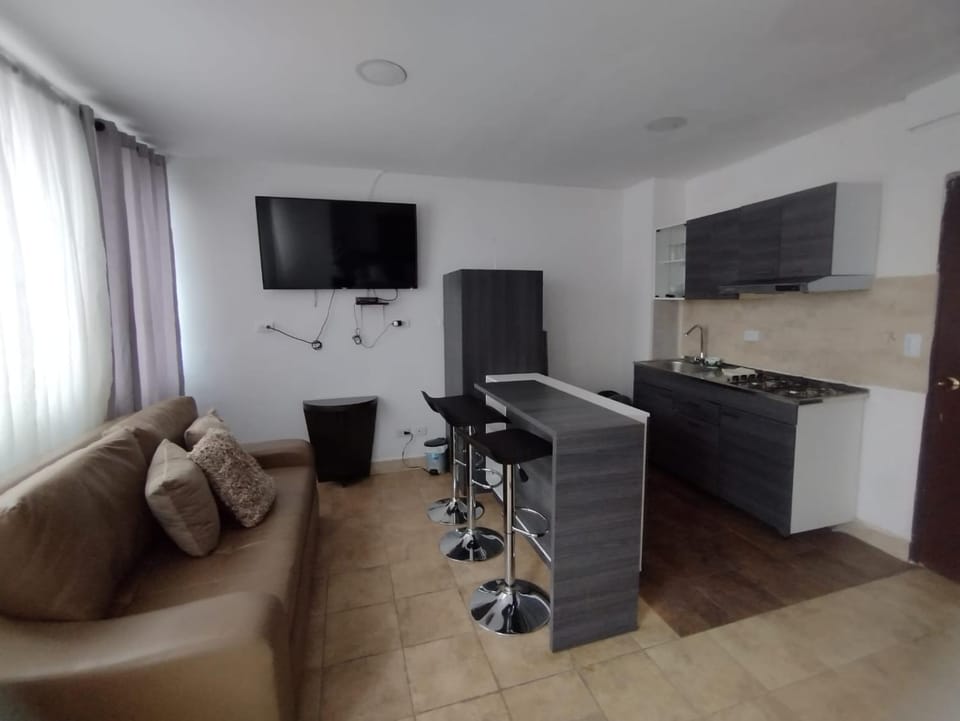 Kitchen or kitchenette, Living room