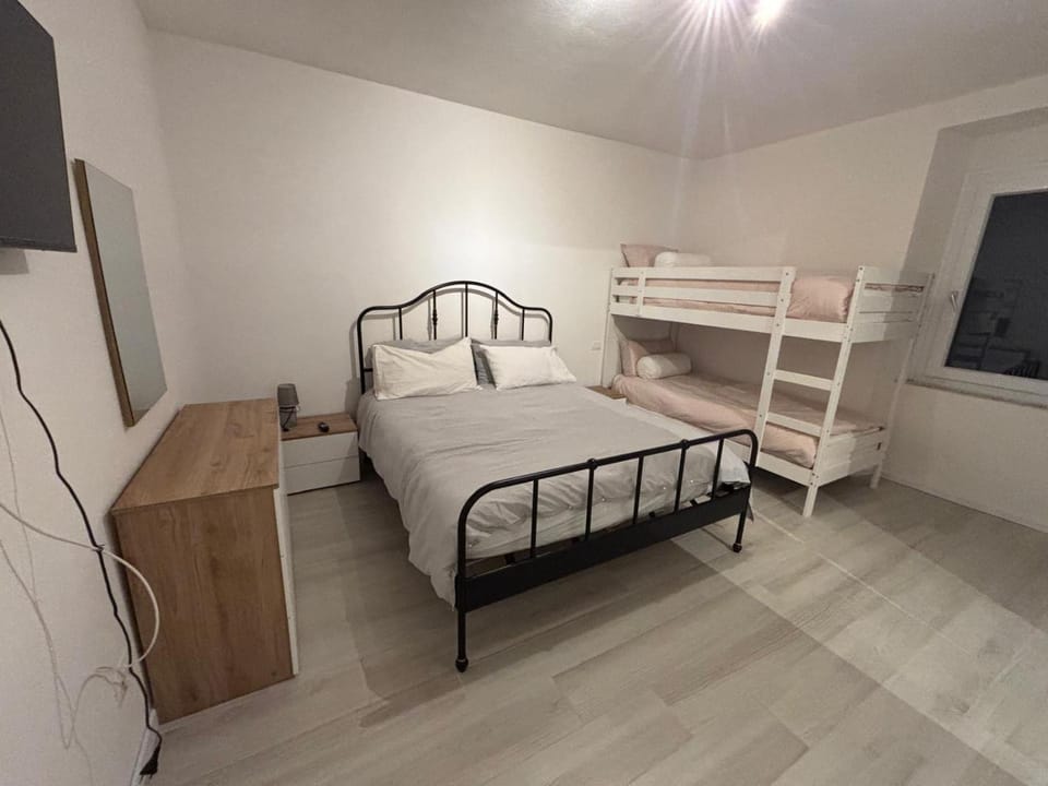 Bed, TV and multimedia, Bedroom, cot, bunk bed, internet, wardrobe, air conditioner