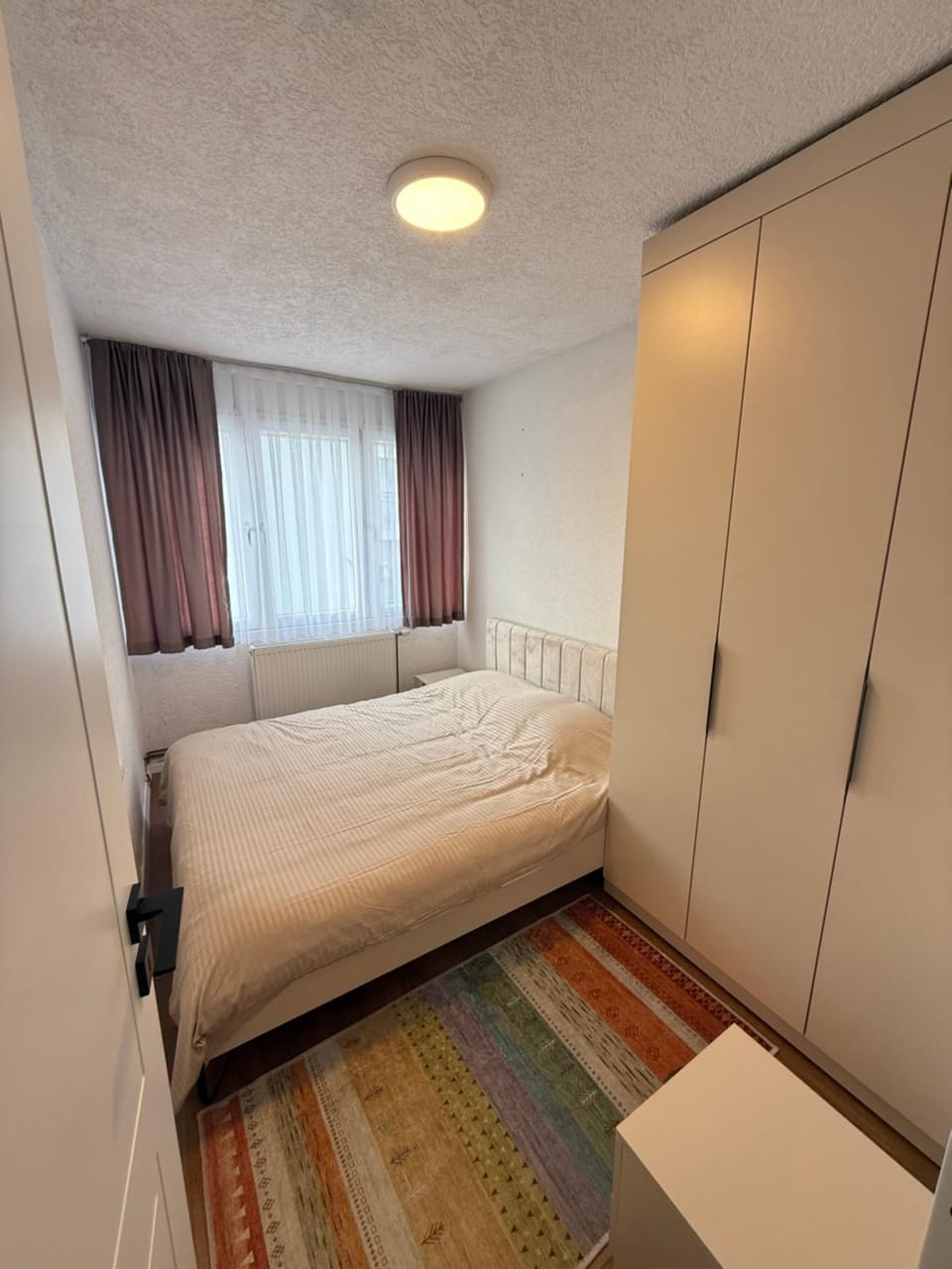 Bedroom, bunk bed, wardrobe