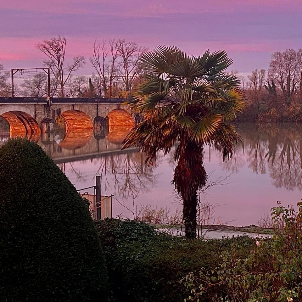 River view, Sunset