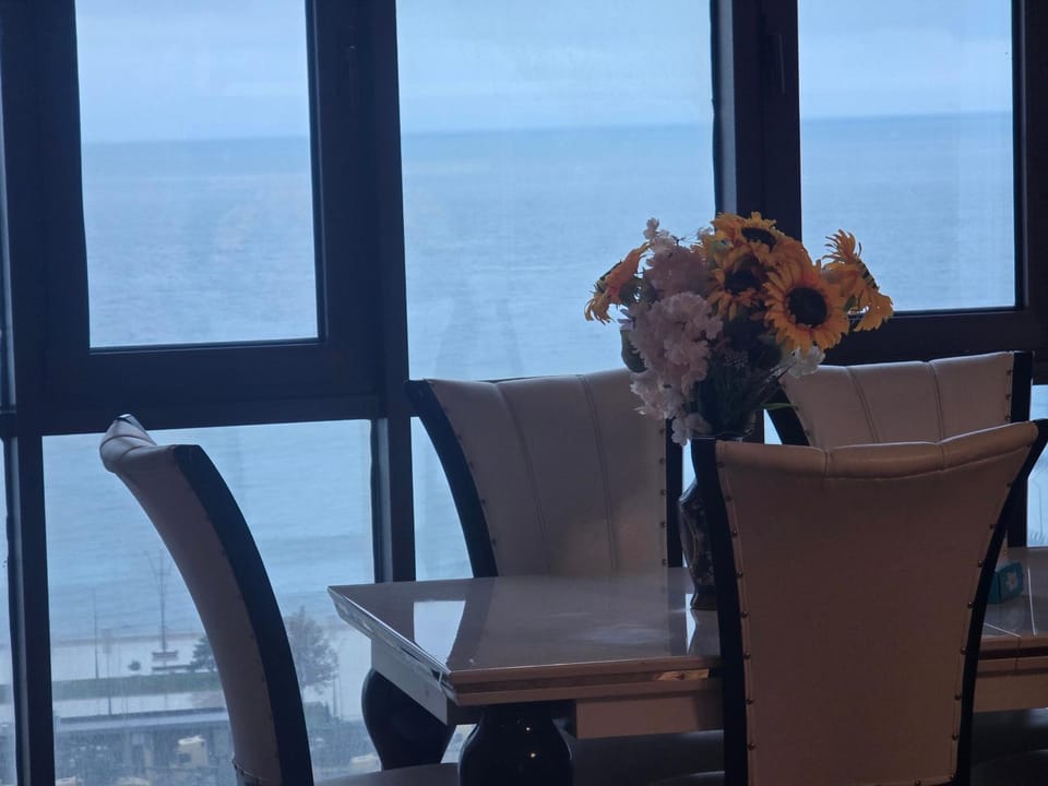 Natural landscape, Living room, Seating area, Sea view