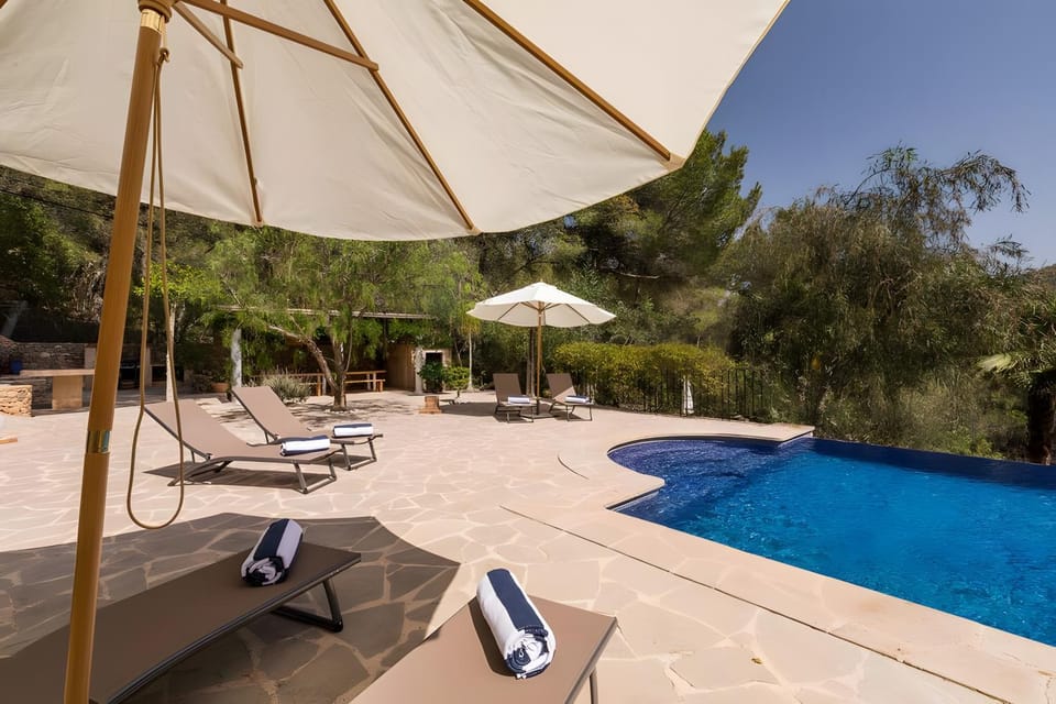 Property building, Living room, Swimming pool
