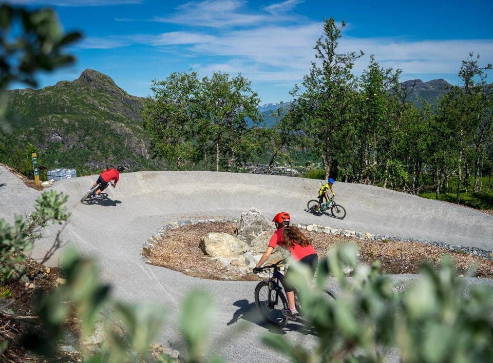 Activities, Cycling, Mountain view, group of guests