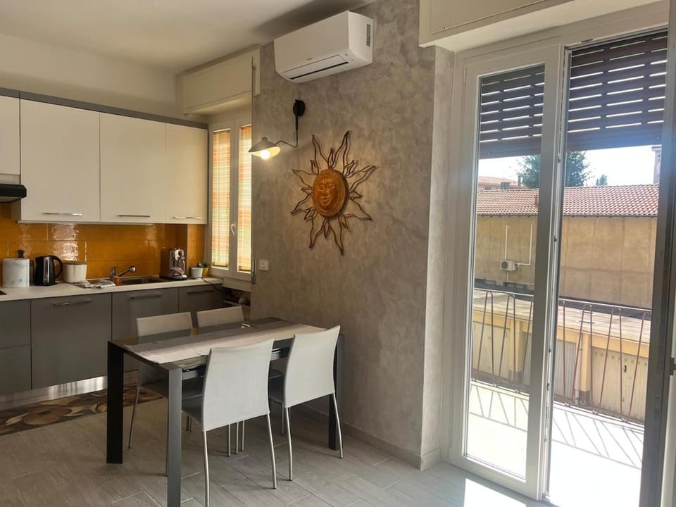 Dining area, air conditioner