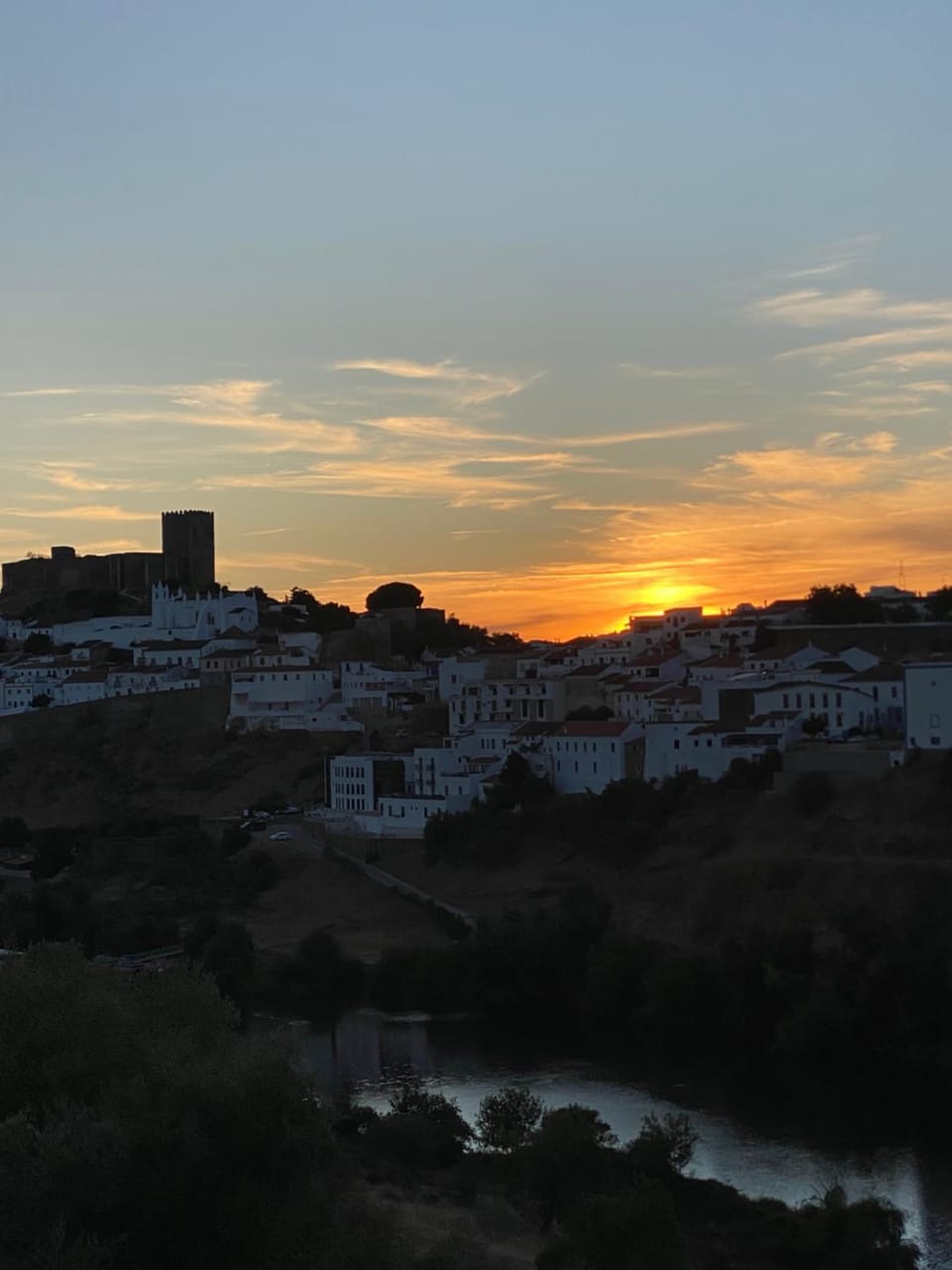 Nearby landmark, Natural landscape, Sunset