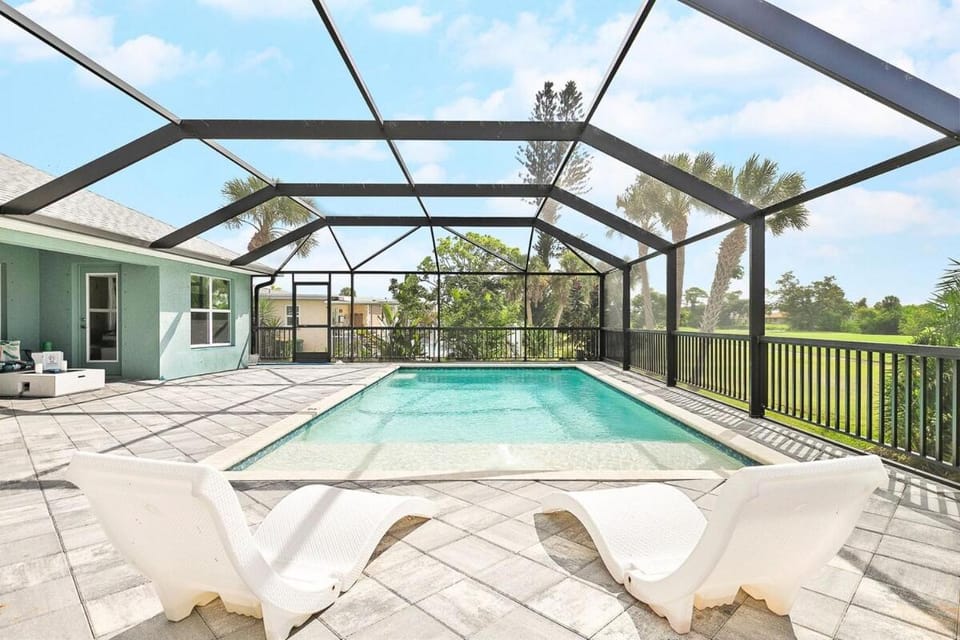 Newley Built Heated Pool Golf course Views House in Rotonda West
