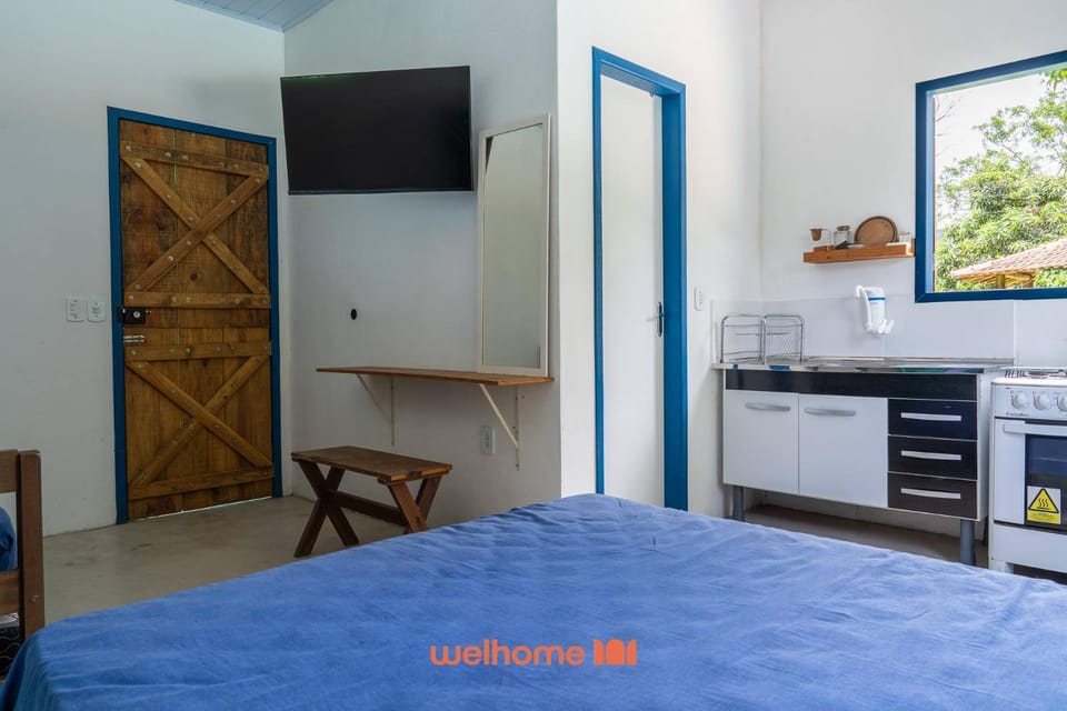 Kitnet em Aldeia Velha com piscina e churrasqueira Apartment in State of Rio de Janeiro