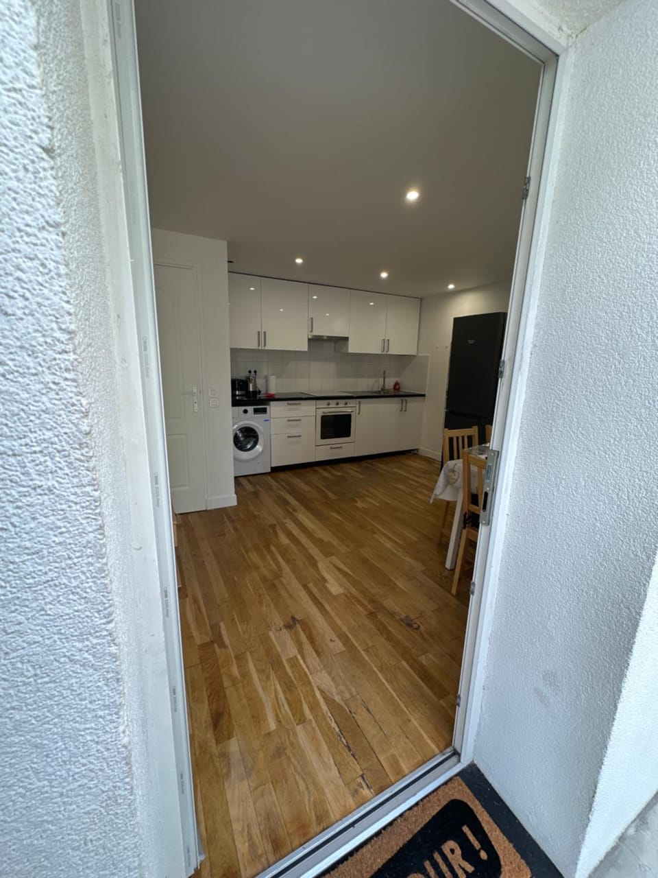 Kitchen or kitchenette, dishwasher, minibar, oven, stove, washing machine, dryer