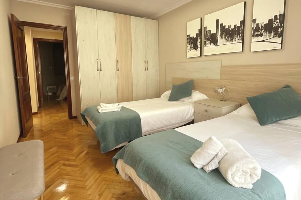 Bed, Photo of the whole room, Bedroom, towels, wardrobe