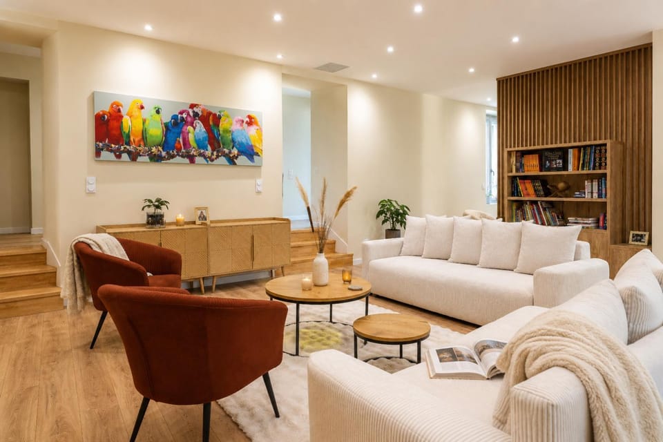 Library, Living room, Seating area