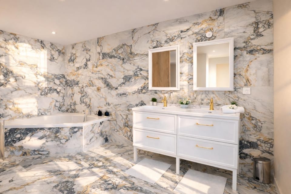 Bathroom, Bath, hair dryier, towels, wardrobe
