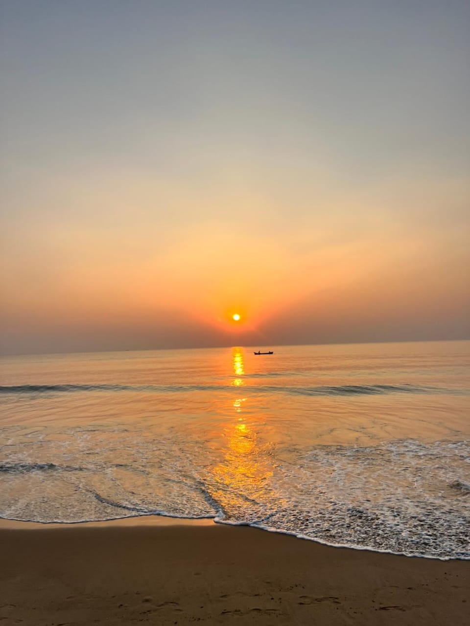 Day, Beach, Sea view, Sunset