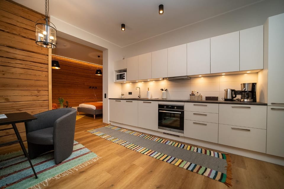 Coffee/tea facilities, Kitchen or kitchenette, Living room, Seating area, Dining area, dishwasher, pet friendly, stove, kitchen