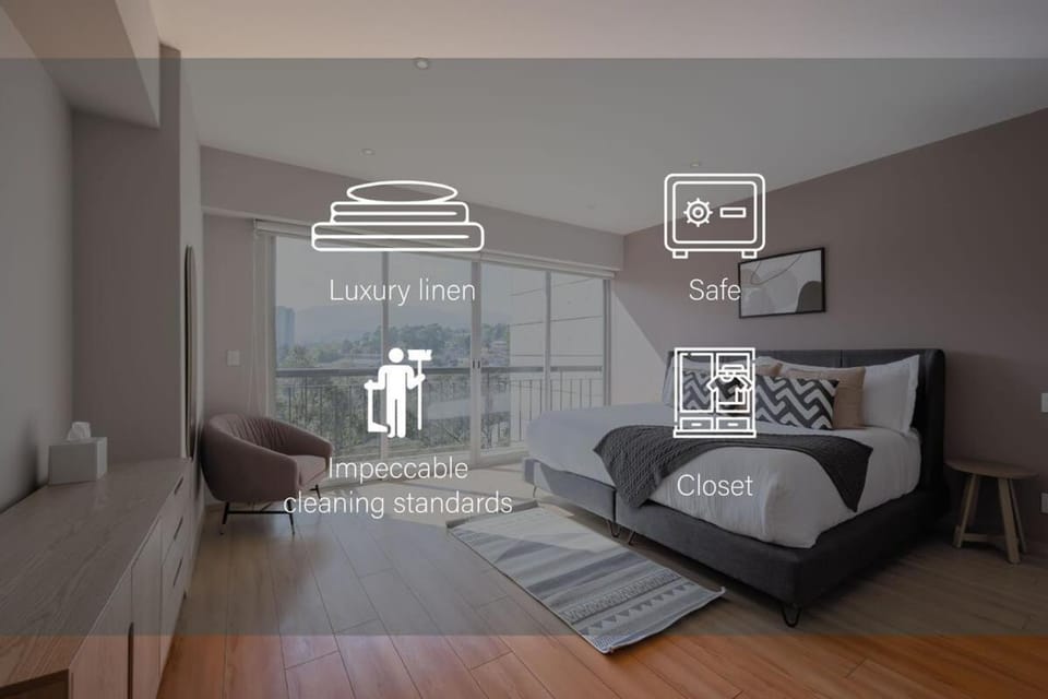 Capitalia Modern 1BR Near Torre Porsche & Gym House in Mexico City