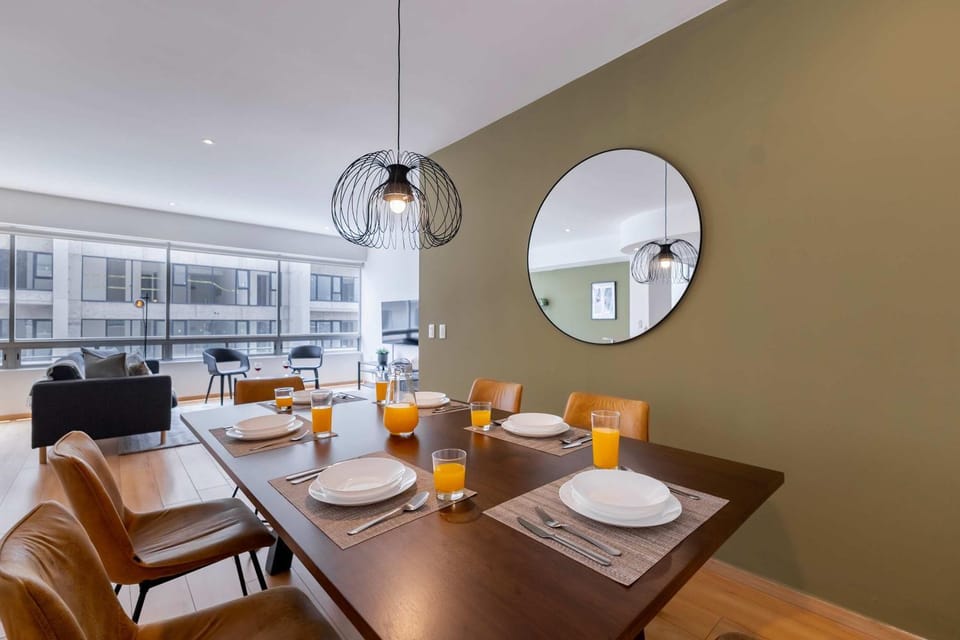 Capitalia Nature-Inspired Stay w Garden & Gym Apartment in Mexico City