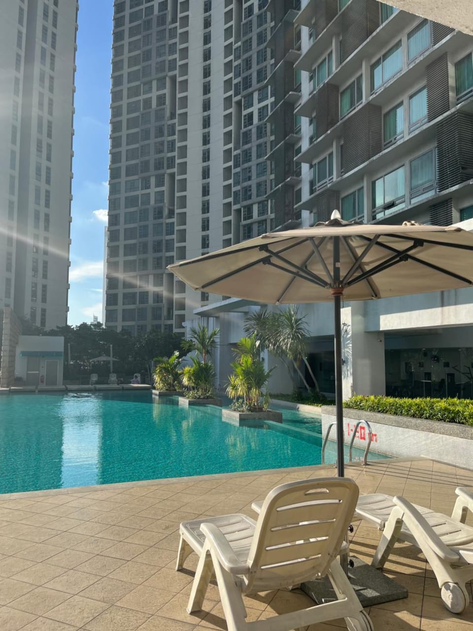 Pool view, Swimming pool, Swimming pool, sunbed