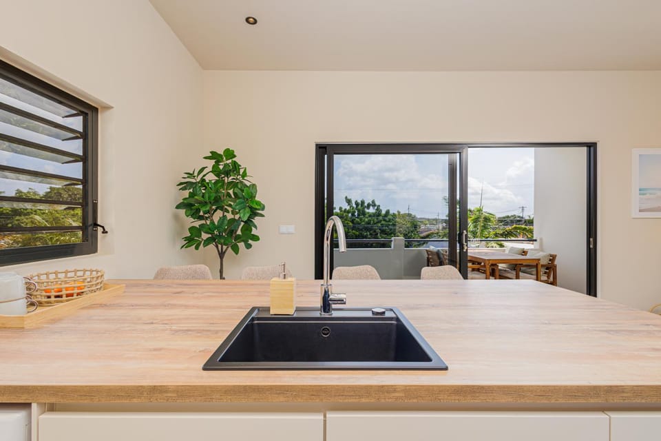Kitchen or kitchenette, Dining area, stove