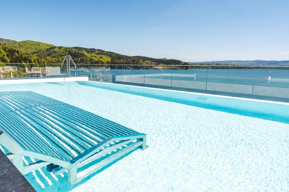 Property building, Lake view, Swimming pool
