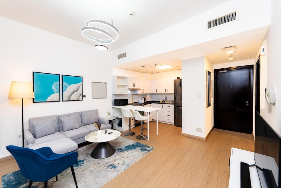 Kitchen or kitchenette, Living room, Dining area