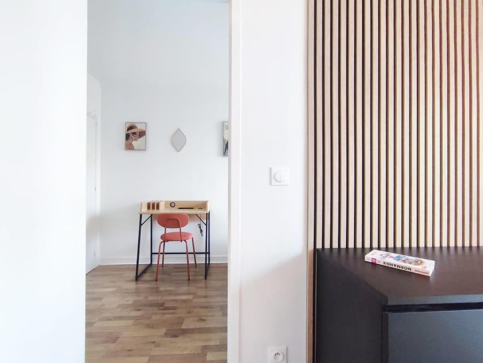 T2 cosy avec parking gratuit & transports au pied Apartment in Normandy