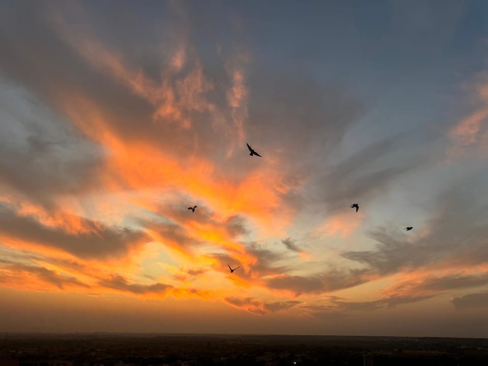 Natural landscape, Sunset