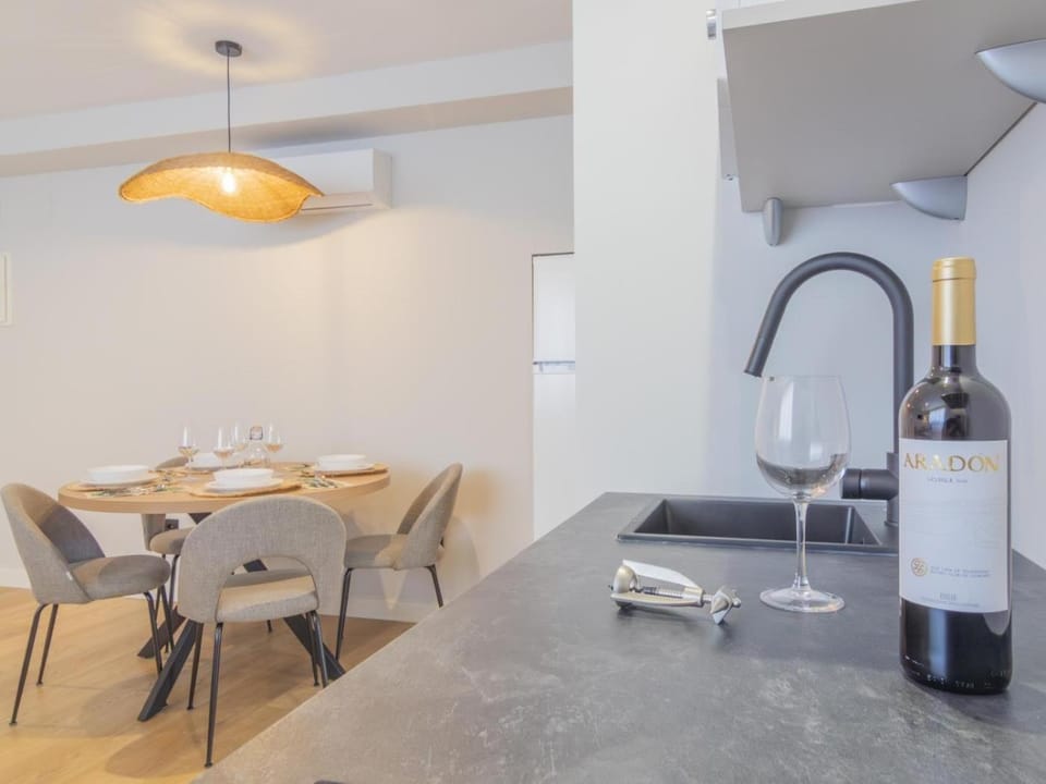 Living room, Dining area, kitchen, air conditioner