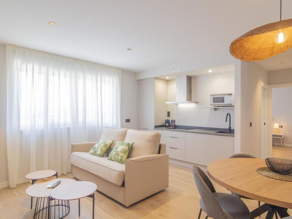 Bed, TV and multimedia, Living room, Dining area, kitchen, air conditioner