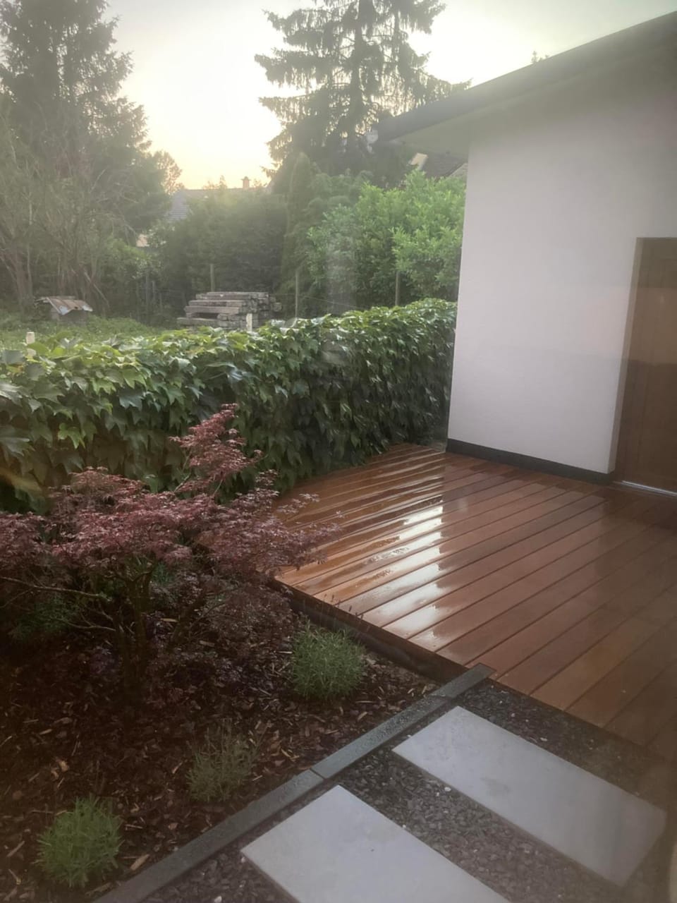 Property building, Garden view