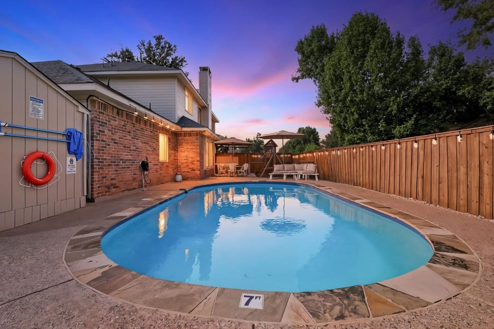 Parisian-Inspired 5-BD w Pool Playground Cinema House in Lewisville