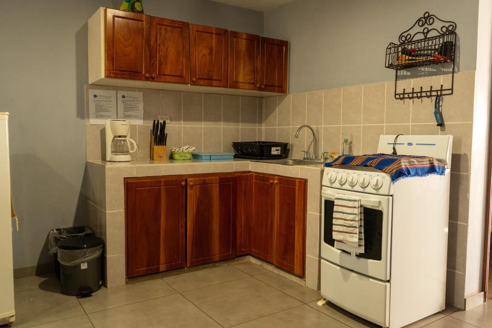 Kitchen or kitchenette, oven, stove
