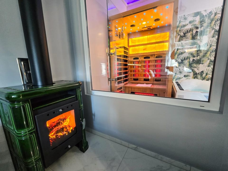 Sauna, fireplace