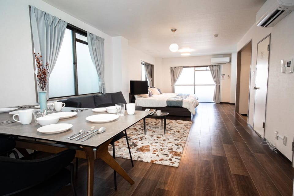 Living room, Dining area, Bedroom