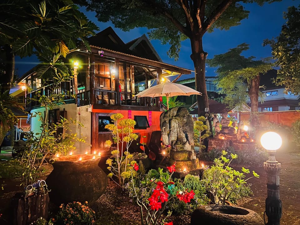Property building, Garden, Garden view