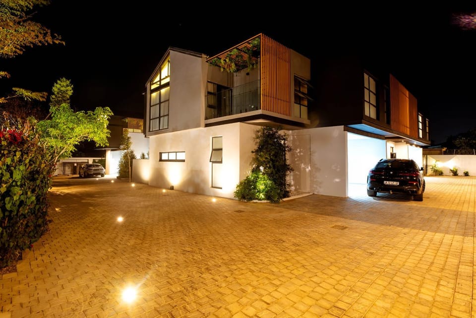 Property building, Night, Parking