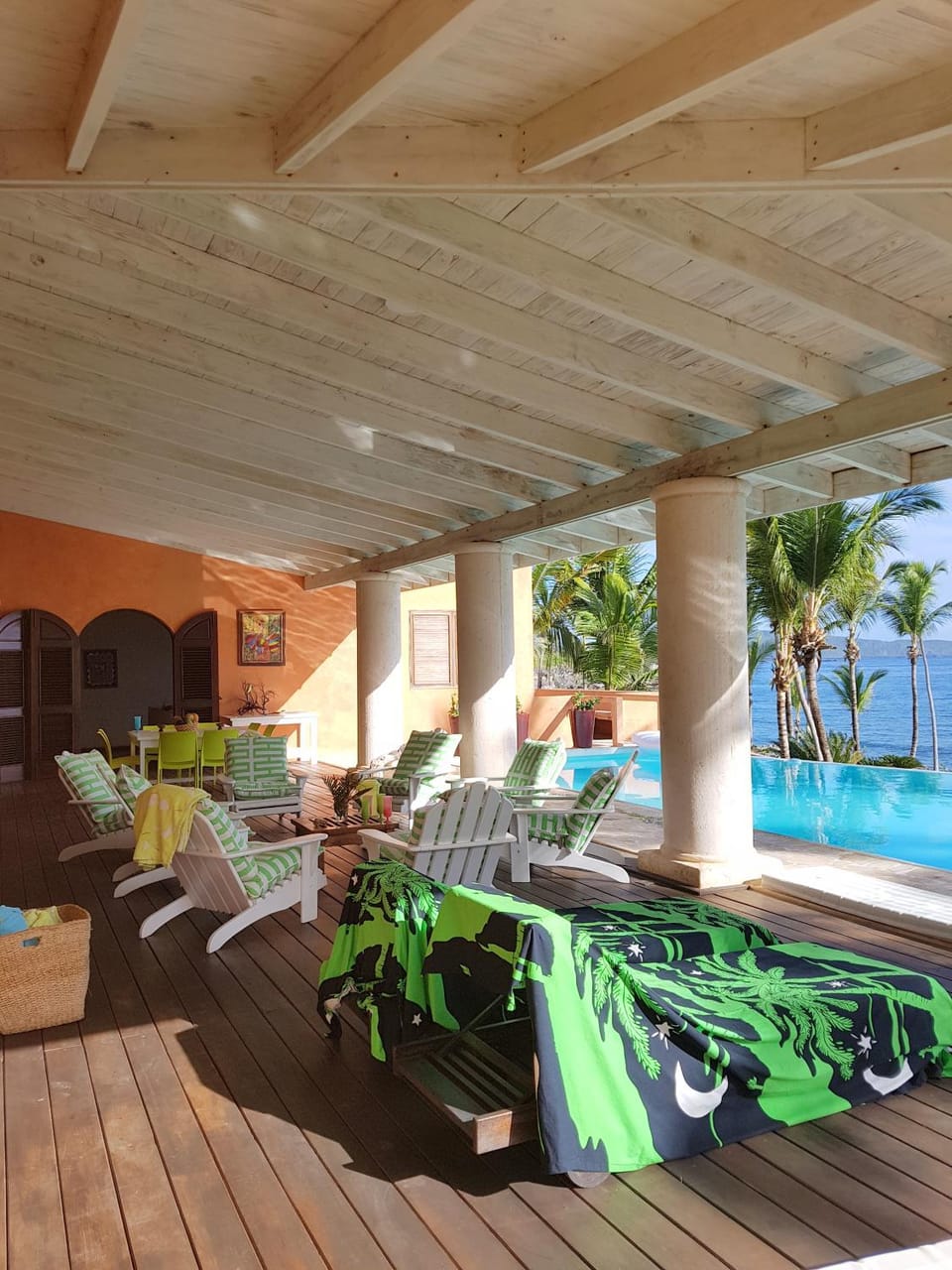 Patio, Pool view