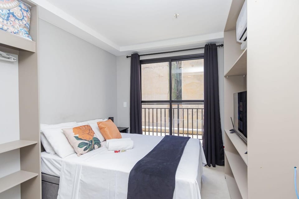 Studio com Sacada no All You Need - ALL0305 Apartment in Curitiba