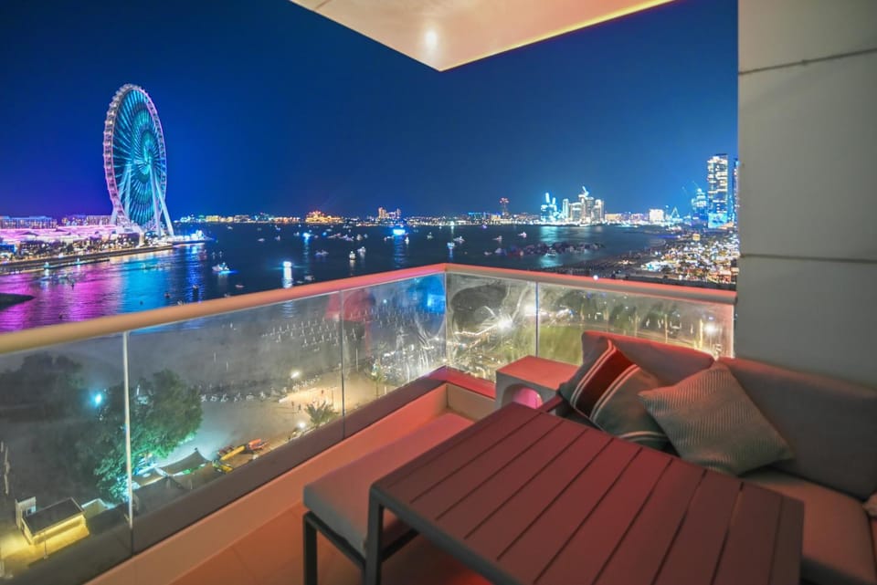 Night, View (from property/room), Balcony/Terrace, Evening entertainment, Sea view