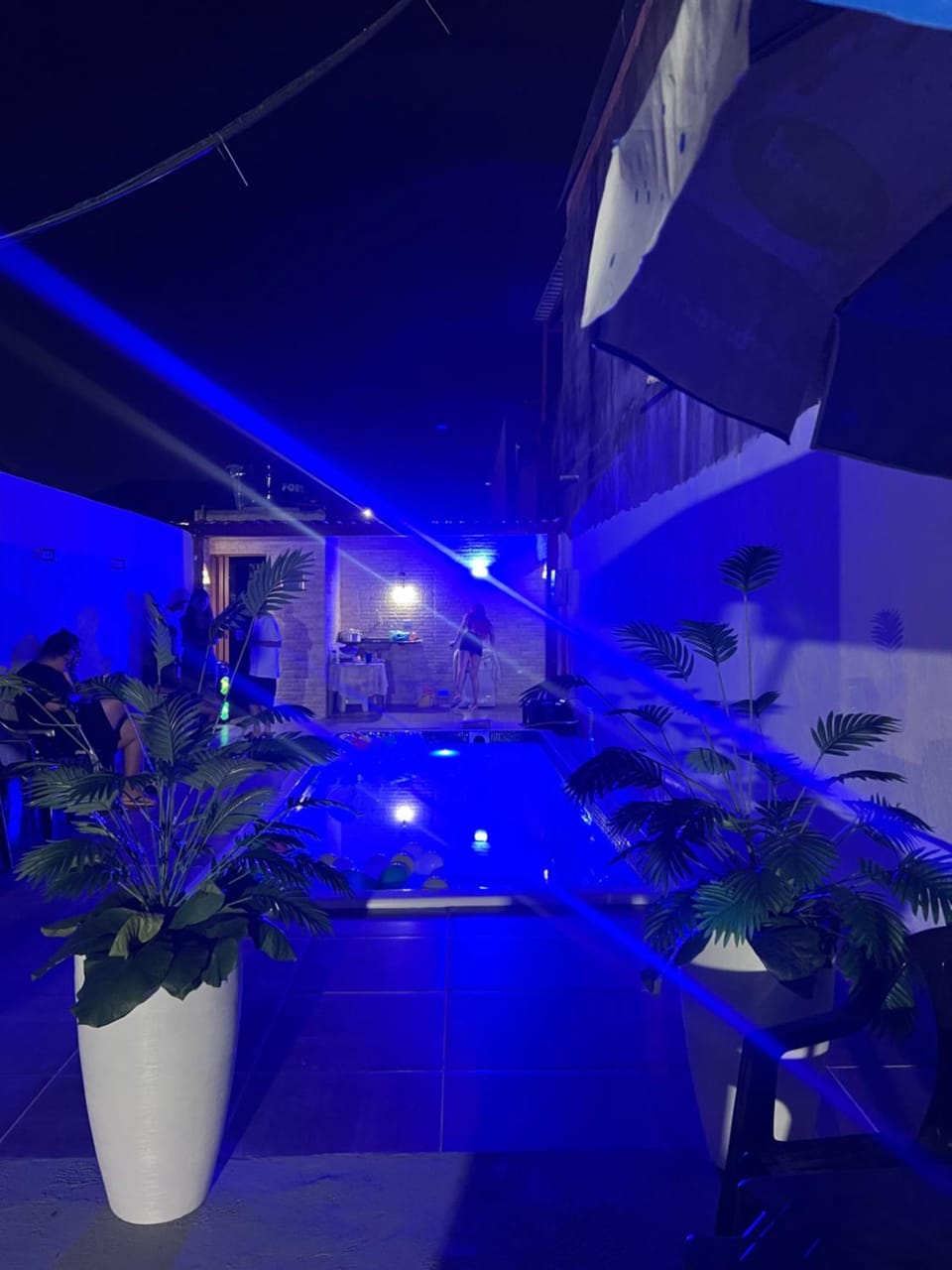 Night, Swimming pool