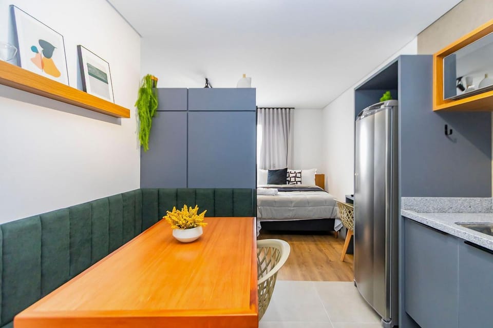 Studio com 2 camas de casal e garagem - EIX0805 Apartment in Curitiba