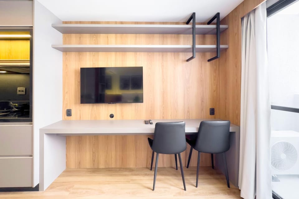 Brooklin LUX| 6min do Metrô | Academia | CoWorking Apartment in Sao Paulo City