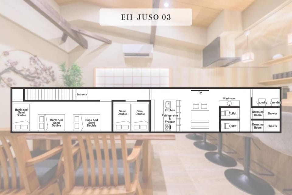 EHJUSO En 下町風情の残る商店街沿いのお部屋 京都や新大阪駅へ近い 8ベッド 2バスルーム 2トイレ Apartment in Osaka