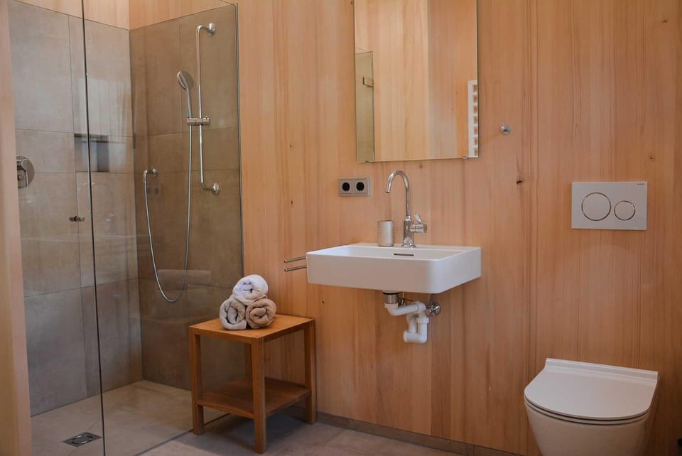 Shower, Toilet, Bathroom, towels