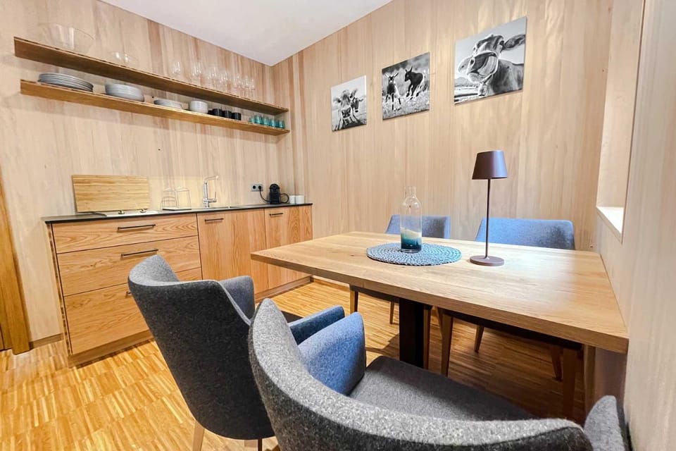 Kitchen or kitchenette, Living room, Dining area, stove