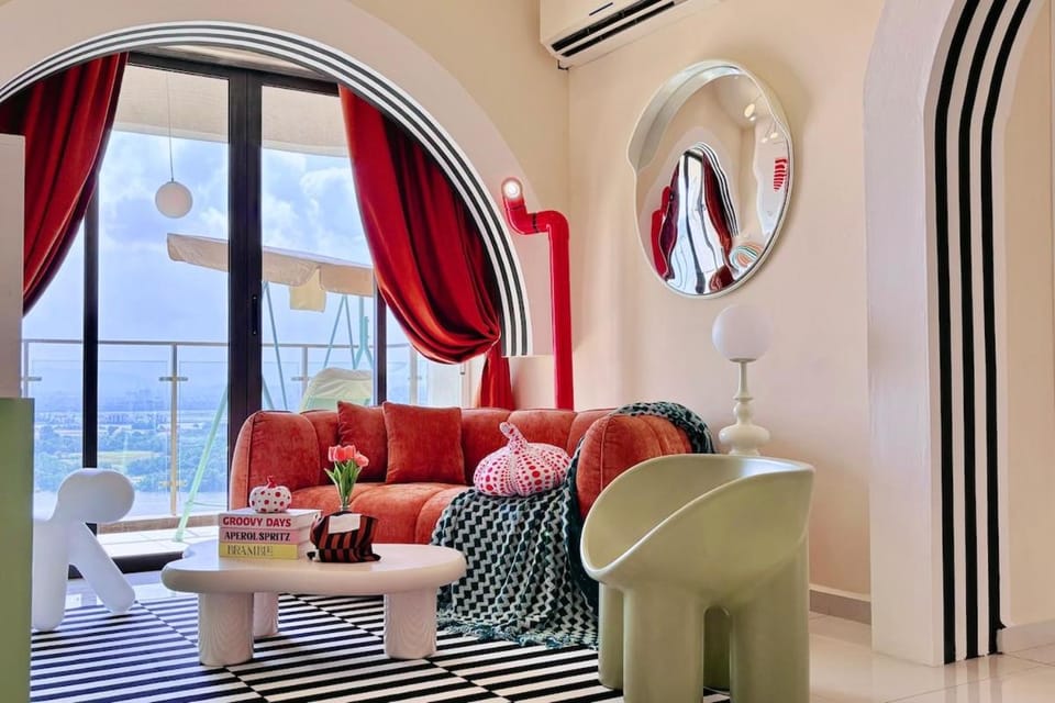 Dooga Ins-Retro Wonderland Seaview Bathtub by Doogahome Homestay Apartment in Johor Bahru